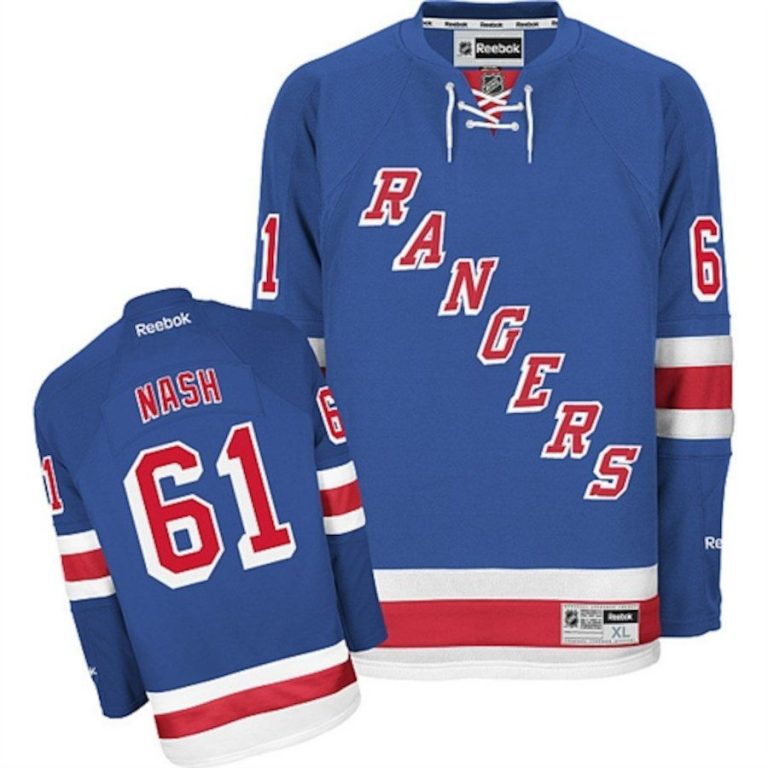 Men New York Rangers Rick Nash Reebok Blue Home Premier Jersey