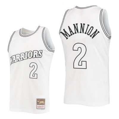 Men Nico Mannion Warriors #2 Outdated Classic Mitchell Ness Jersey