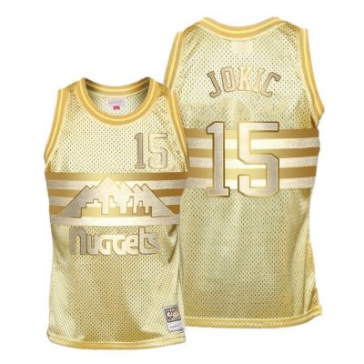 Men Nikola Jokic Denver Nuggets Gold Midas SM Limited Edition Jersey