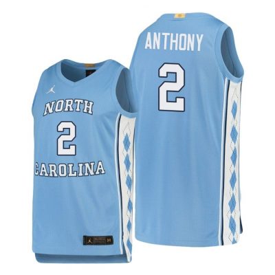 Men North Carolina Tar Heels Cole Anthony #2 Carolina Blue Limited College Basketball Jersey