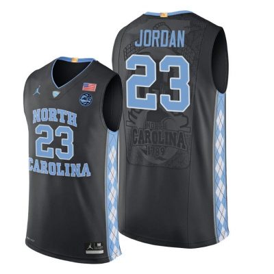 Men North Carolina Tar Heels Michael Jordan Black 2019-20 Basketball Jersey