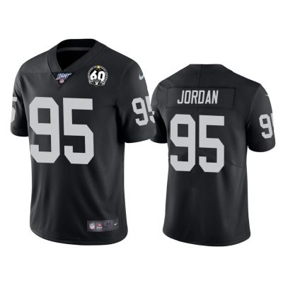 Men Oakland Raiders 60th Anniversary Dion Jordan Black Limited Jersey