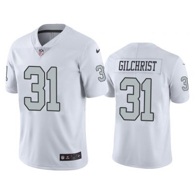 Men Oakland Raiders Marcus Gilchrist #31 White Color Rush Limited Jersey