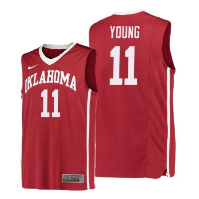 Men Oklahoma Sooners Trae Young #11 Red College Basketball Replica Jersey