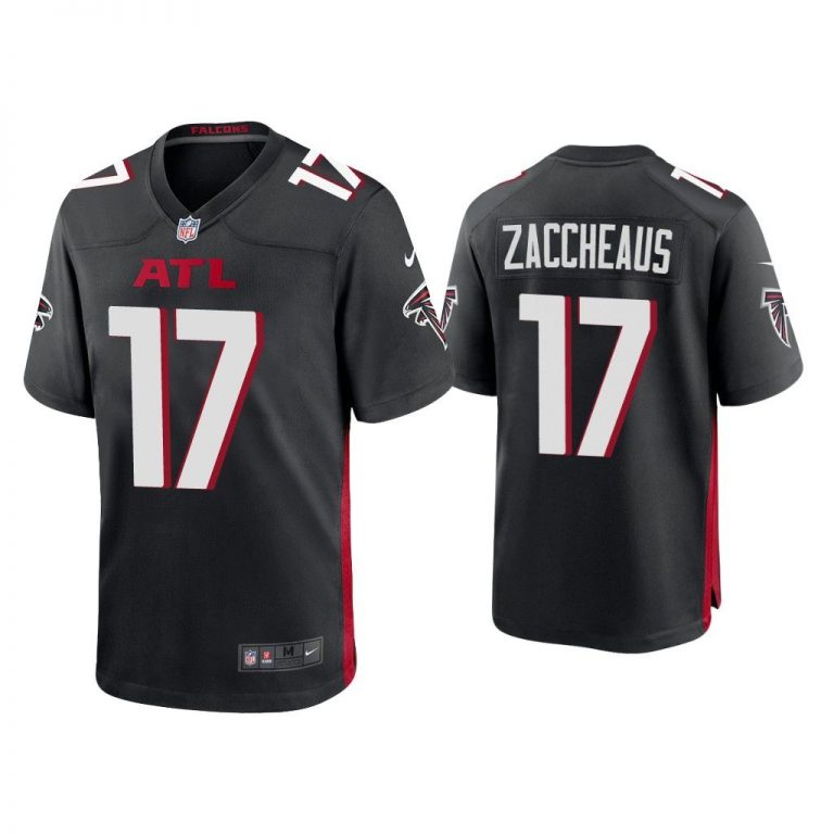 Men Olamide Zaccheaus Atlanta Falcons Black Game Jersey