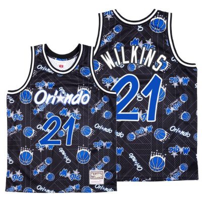 Men Orlando Magic Dominique Wilkins Tear Up Pack Blue Jersey