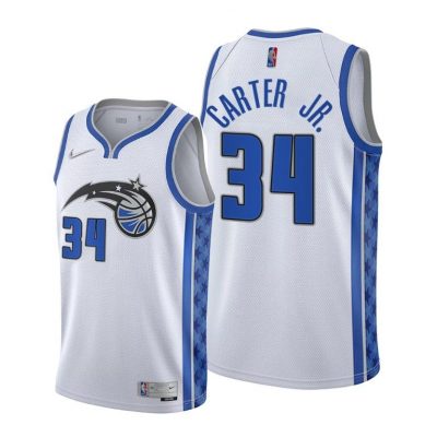 Men Orlando Magic Wendell Carter Jr. White Earned Edition Jersey