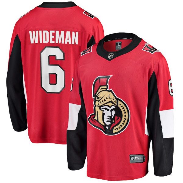 Men Ottawa Senators Chris Wideman Red Breakaway Player Jersey