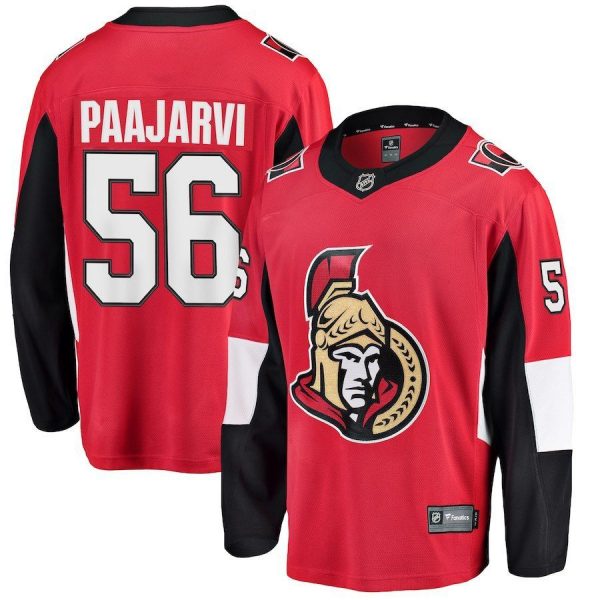 Men Ottawa Senators Magnus Paajarvi Red Breakaway Player Jersey