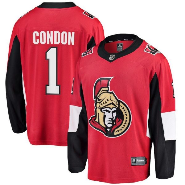 Men Ottawa Senators Mike Condon Red Breakaway Player Jersey