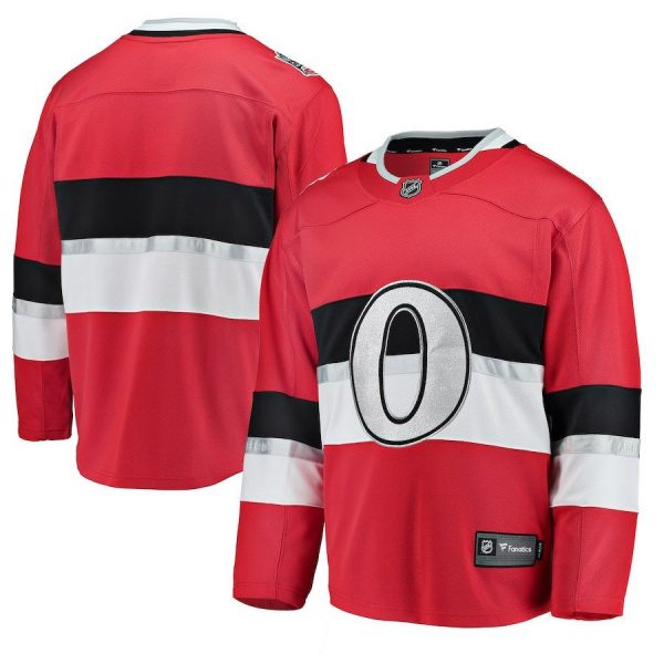 Men Ottawa Senators Red 2017 NHL 100 Classic Breakaway Blank Jersey