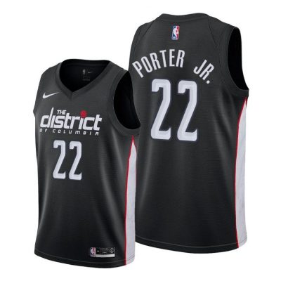 Men Otto Porter Jr. Washington Wizards #22 Black City Edition Jersey