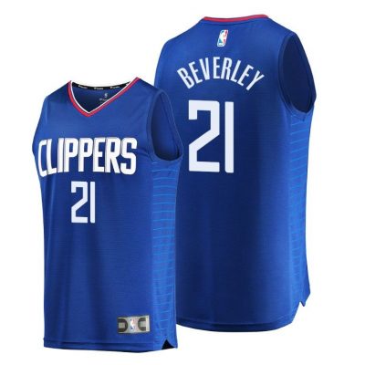 Men Patrick Beverley Los Angeles Clippers #21 Navy Icon Replica Jersey