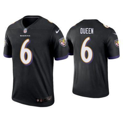 Men Patrick Queen Baltimore Ravens Black Legend Jersey