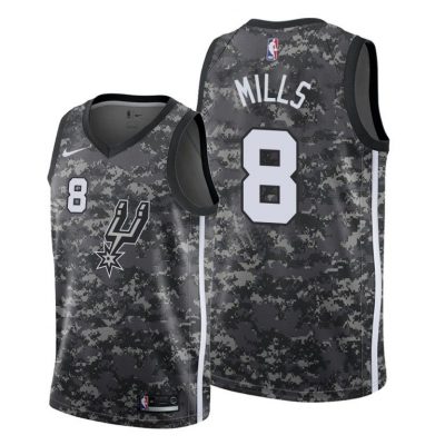 Men Patty Mills #8 Spurs Camo City Edition Jersey