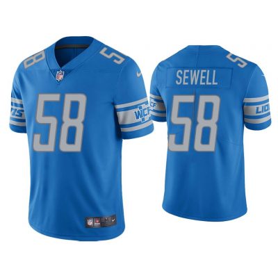 Men Penei Sewell Detroit Lions Light Blue 2021 NFL Draft Vapor Limited Jersey
