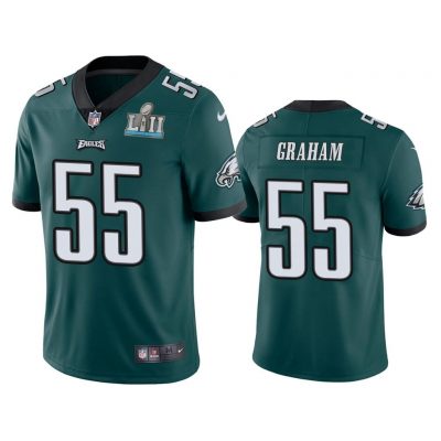 Men Philadelphia Eagles Brandon Graham #55 Green Color Rush Limited Jersey