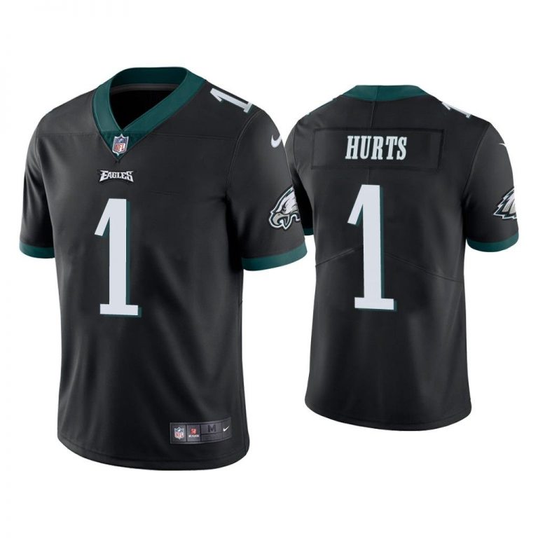 Men Philadelphia Eagles Jalen Hurts Vapor Limited Black Jersey