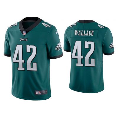Men Philadelphia Eagles K'Von Wallace Vapor Limited Green Jersey