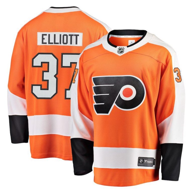 Men Philadelphia Flyers Brian Elliott Orange Breakaway Jersey