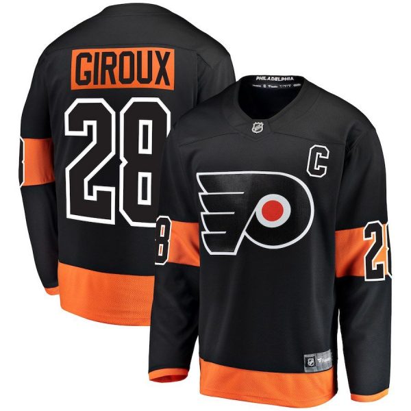 Men Philadelphia Flyers Claude Giroux Black Alternate Breakaway Player Jersey