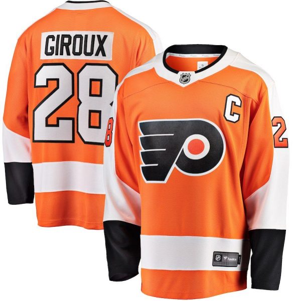 Men Philadelphia Flyers Claude Giroux Orange Breakaway Player Jersey