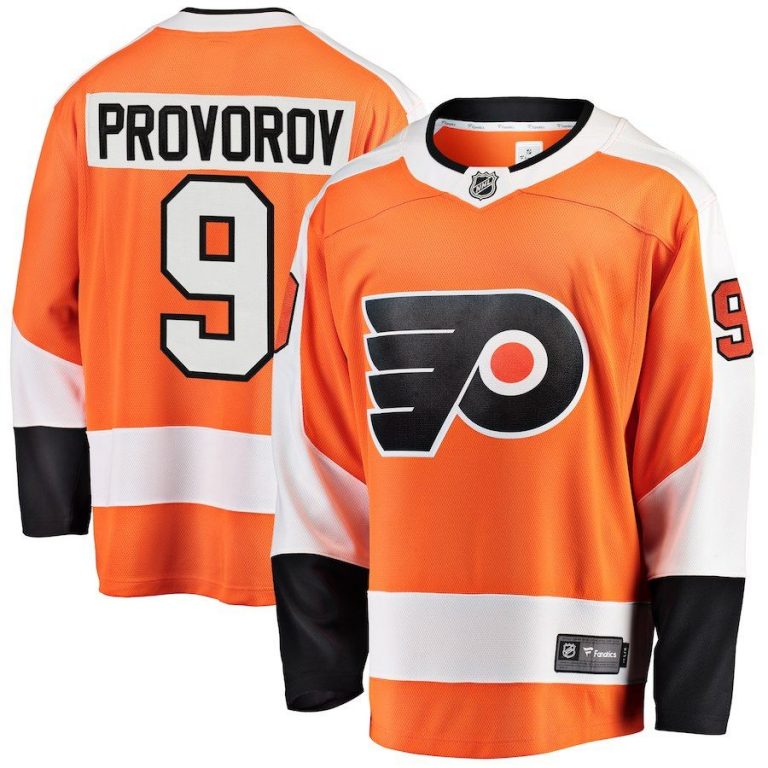 Men Philadelphia Flyers Ivan Provorov Orange Breakaway Player Jersey