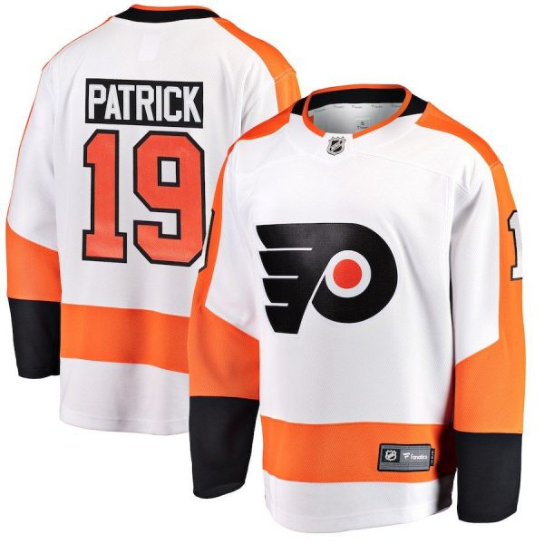 Men Philadelphia Flyers Nolan Patrick White Away Breakaway Player Jersey