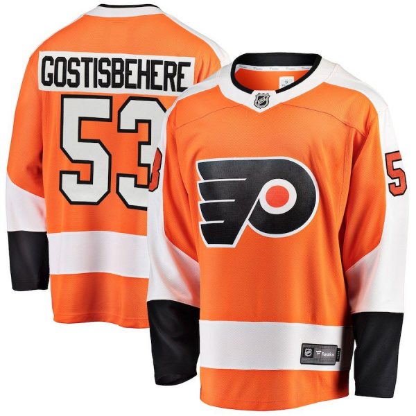 Men Philadelphia Flyers Shayne Gostisbehere Orange Breakaway Player Jersey