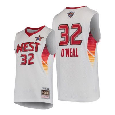 Men Phoenix Suns Shaquille O Neal White 2009 Nba All-Star Jersey