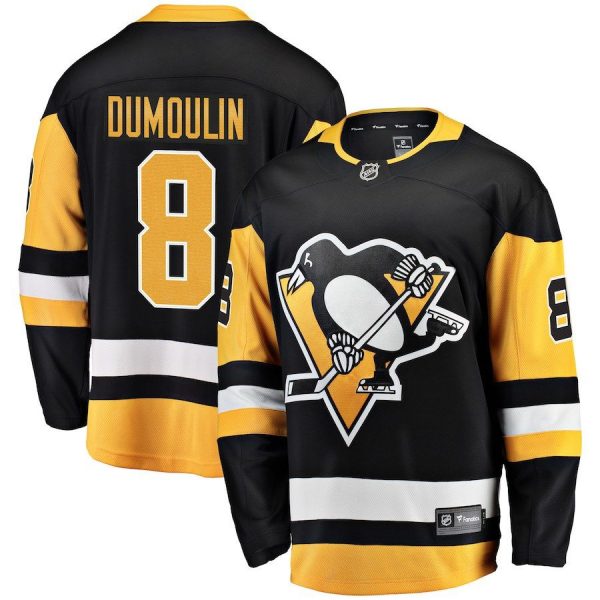 Men Pittsburgh Penguins Brian Dumoulin Black Home Breakaway Player Jersey