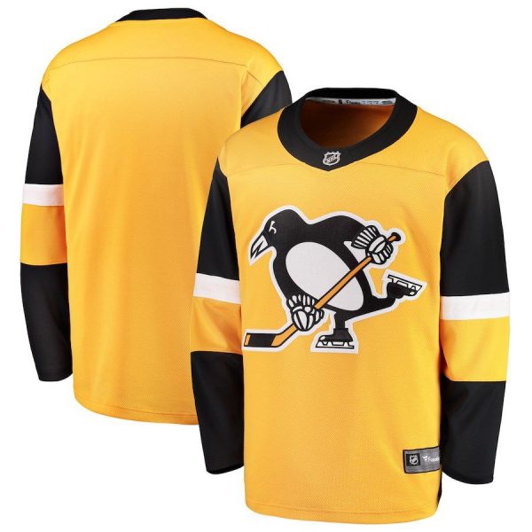 Men Pittsburgh Penguins Gold Alternate Breakaway Jersey
