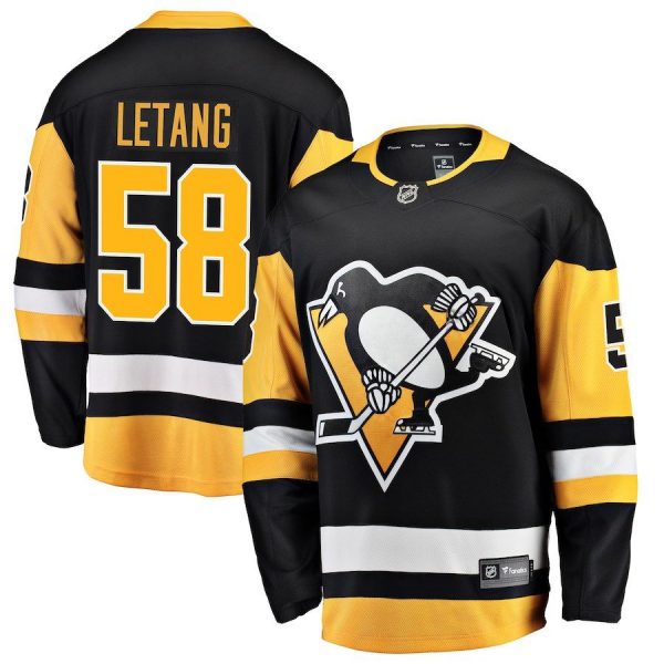 Men Pittsburgh Penguins Kris Letang Black Breakaway Player Jersey