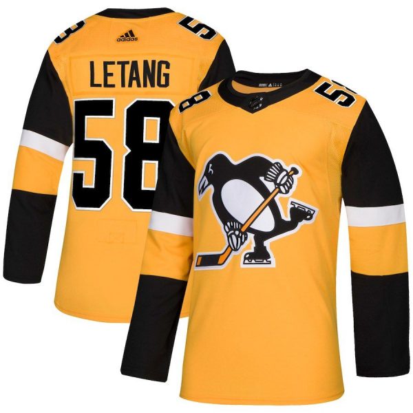 Men Pittsburgh Penguins Kris Letang White Away Player Jersey