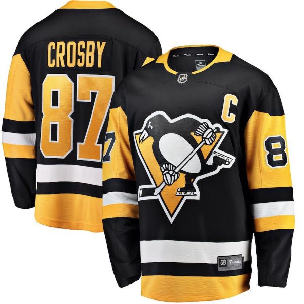Men Pittsburgh Penguins Sidney Crosby Gold Alternate Breakaway Player Jersey
