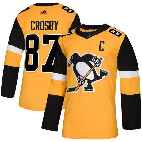 Men Pittsburgh Penguins Sidney Crosby White Player Jersey
