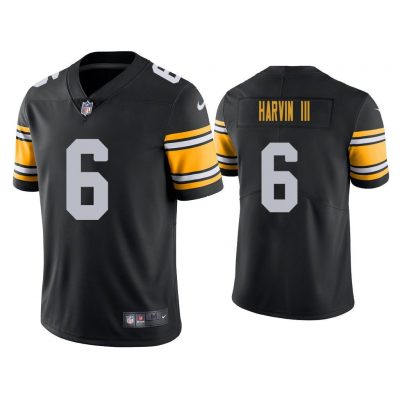 Men Pittsburgh Steelers Pressley Harvin III Vapor Limited Black Jersey