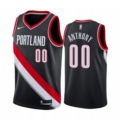 Men Portland Trail Blazers Carmelo Anthony Black 2019-20 Icon Edition Jersey