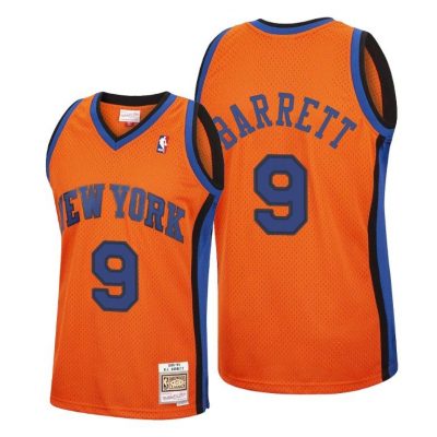 Men R.J. Barrett New York Knicks 2020 Reload Classic Orange Jersey