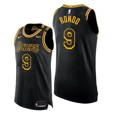 Men Rajon Rondo #9 Lakers Black Mamba Inspired Jersey 2020 Honors Kobe