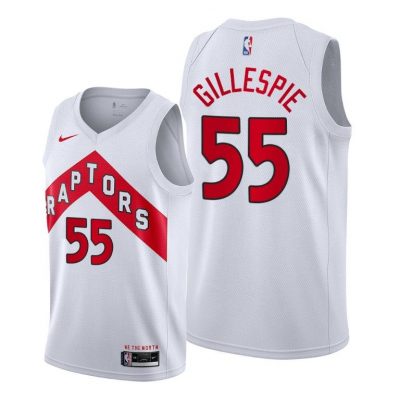 Men Raptors #55 Freddie Gillespie White 2021 Association Edition Jersey