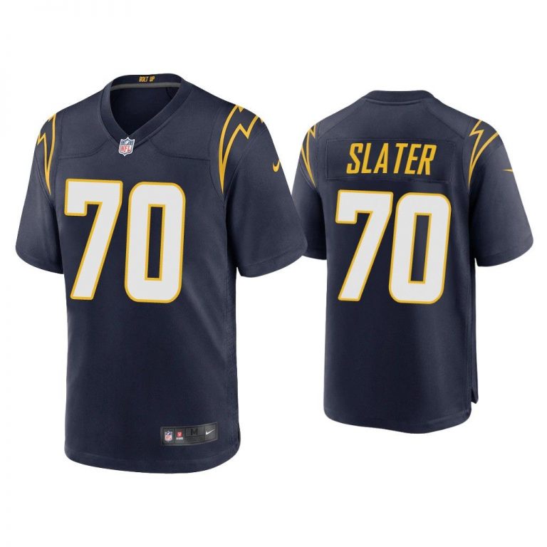 Men Rashawn Slater Los Angeles Chargers Navy Alternate Game Jersey