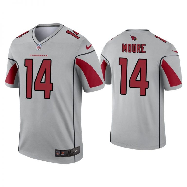 Men Rondale Moore Arizona Cardinals Silver Inverted Legend Jersey