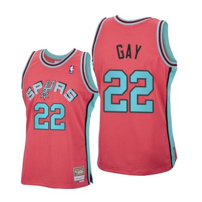Men Rudy Gay #22 Spurs 2020 Reload Classic Pink Jersey