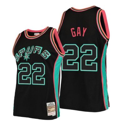 Men Rudy Gay San Antonio Spurs #22 Rings Collection Jersey