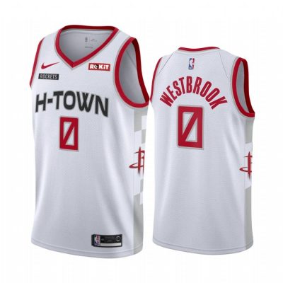 Men Russell Westbrook Houston Rockets #0 White 2019-20 City Edition Jersey