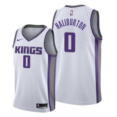 Men Sacramento Kings #0 Tyrese Haliburton White 2020-21 Association Jersey 2020 NBA Draft