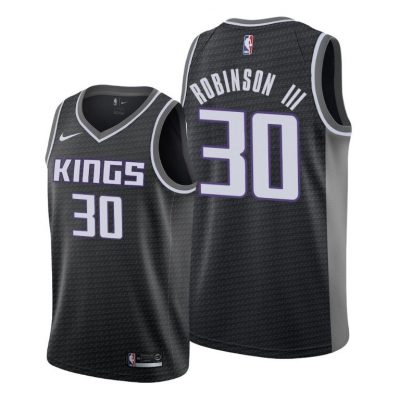 Men Sacramento Kings Glenn Robinson III 2020-21 Black Statement Jersey