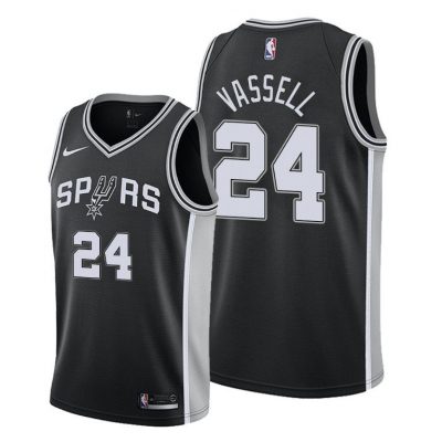 Men San Antonio Spurs #24 Devin Vassell Black 2020-21 Icon Jersey 2020 NBA Draft