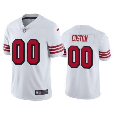 Men San Francisco 49ers Custom #00 White Color Rush Limited Jersey